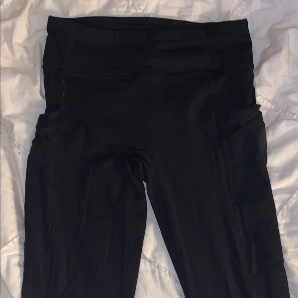 black fabletics leggings